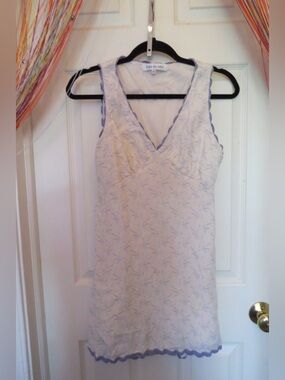 Baby Blue Bow and Ribbon Detailed dress